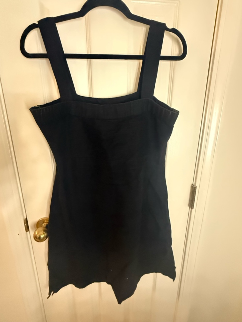 Kavu Black Square-Neck Camisole Dress